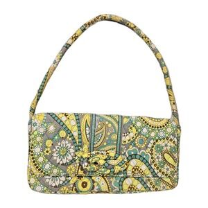 Vera Bradley "Lemon Parfait" Retired‎ Knot Clutch Shoulder Bag Purse Boho Hippie